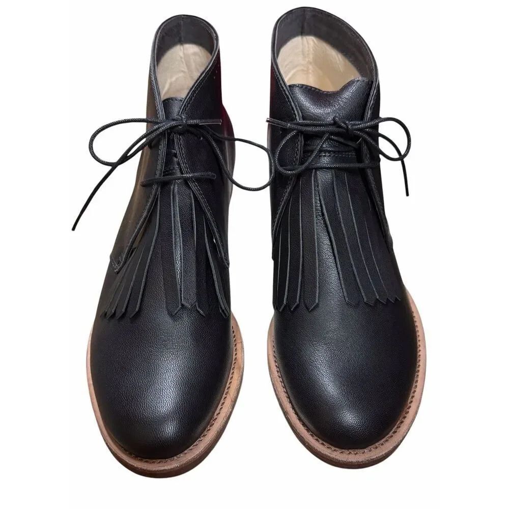 THE GREAT Kilty Boot in Black NWB Size 9